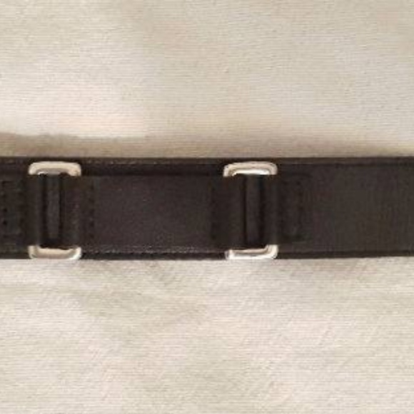 Guess Other - ⚡SOLD⚡ GUESS Genuine Black Leather and Silver Cuff